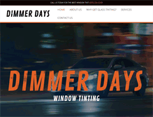 Tablet Screenshot of dimmerdayswindowtinting.com